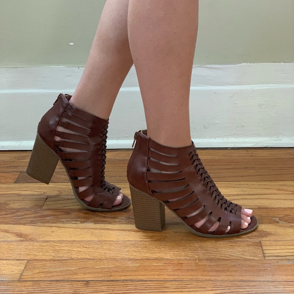 Brown booties